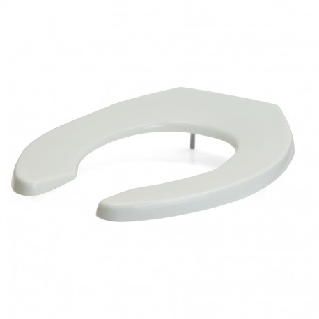 Bemis 955CT (White) Commerical Plastic Round Toilet Seat w/ Check Hinges, Heavy-Duty Bemis